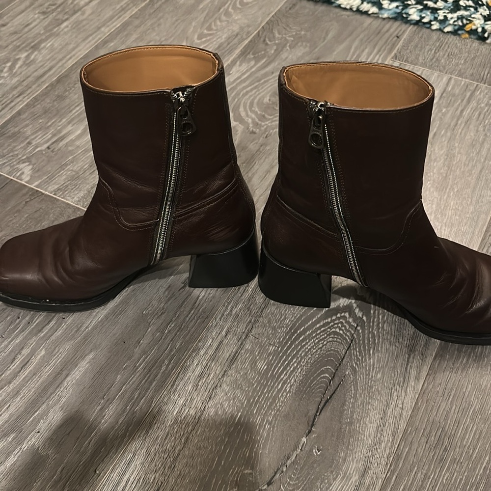Brown Labucq Joan Ankle Boots, 38 - Picture 2 of 4